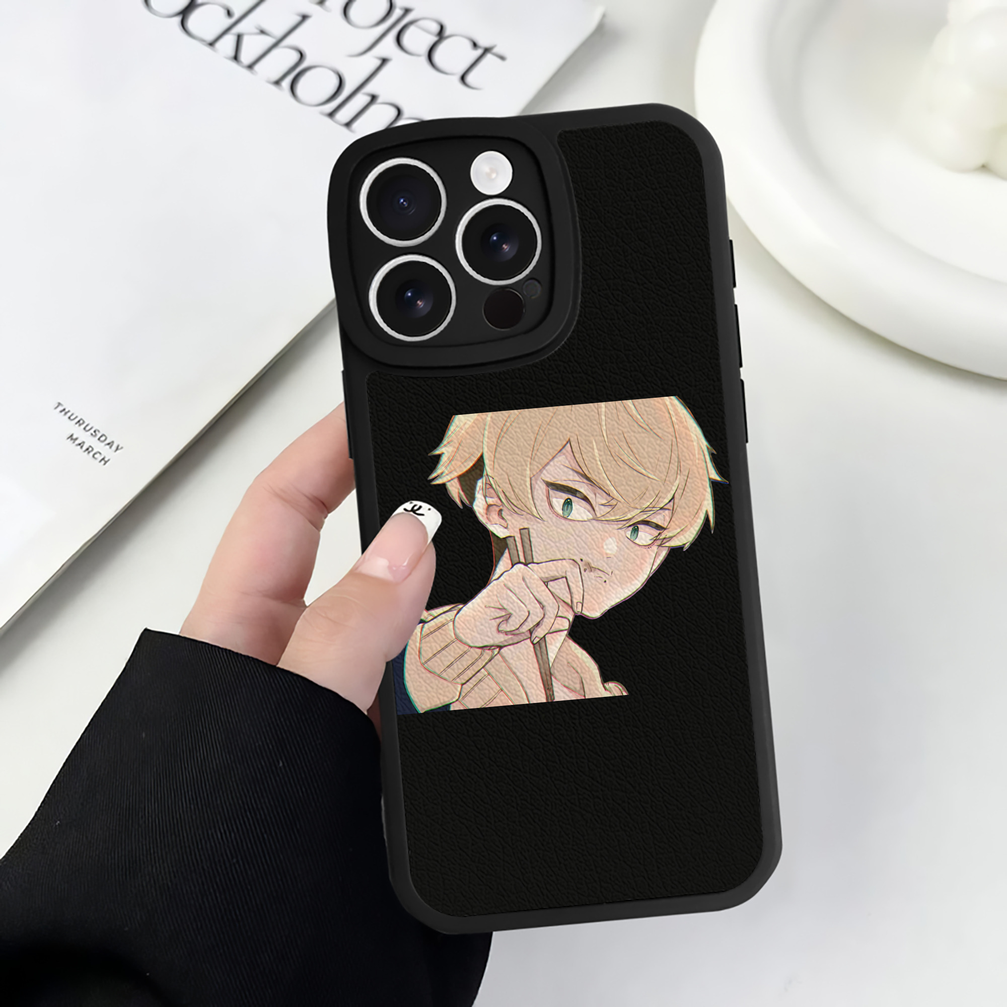 （画像用） 東京リベンジャーズ Tokyo Revengers 【iPhone 16シリーズ対応】シリコンスマホケース（レザー調） 材質：シリコン